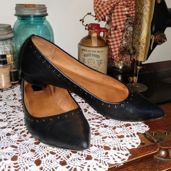 frye sienna studded ballet flat